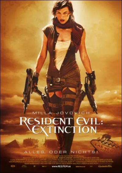 (Resident Evil : Extinction) Quel personnage emblmatique des jeux vido fait son apparition pour la premire fois dans la saga cinmatographique ?