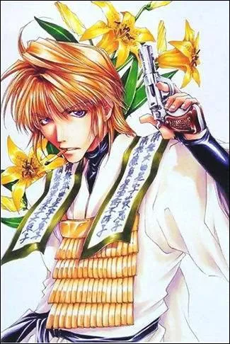 Jeune moine bouddhiste ayant pour arme un revolver et possdant le sutra du ciel malfique, ce personnage se nomme...