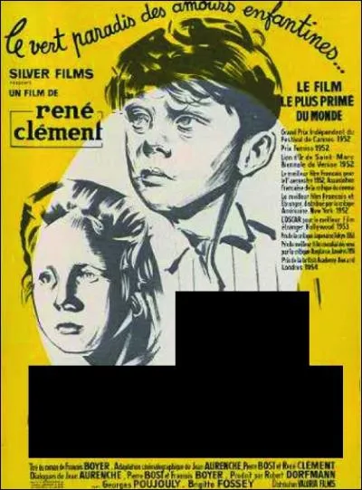 Ce film a t ralis en 1951 par Ren Clment. Quel est son titre ?