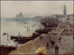 Peintre amricain (1856-1925) rput pour ses portraits sophistiqus de personnages clbres en Europe ou aux Etats-Unis. II a peint 'Venise par Temps Gris'.