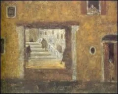 N en Dalmatie (1909-2005), il entreprend plusieurs voyages (Italie, Espagne, Paris) avant de se fixer  Venise en 1942. Il a peint 'Faade  Venise'.