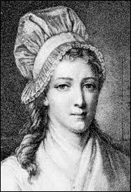 Femme engagée, scandalisée par Marat, qu'elle surnommait 'le massacreur de septembre', elle le poignarda dans sa baignoire. Elle mourut guillotinée.