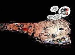 Qui fait une bonne sieste avec sa mouette et son chat (dans une douce odeur de poisson frit), cach dans la grotte qu'il s'est amnag dans la montagne de courrier en retard ?