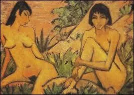 Qui a peint 'Deux jeunes filles nues dans un paysage' ?