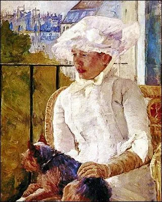Cette jeune femme au petit chien irradie de lumire. Quel peintre a ralis ce portrait ?