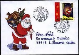 En quelle année le service postal permettant d'écrire au père Noël fut-il créé par le ministre des PTT Jacques Marette ?
