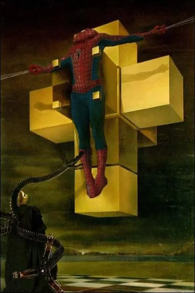 Quel hros est crucifi dans la toile de Dali 'Crucifixion' ?