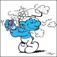 Quelle sorte de fleur le Schtroumpf coquet porte-t-il sur son chapeau ?