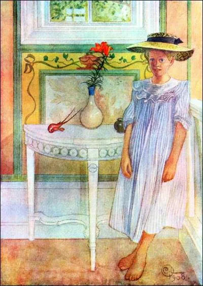 La douce Ingrid, et son chapeau de paille, a t dessine par ?