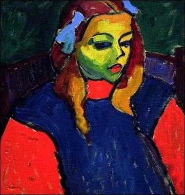 Cette jeune fille aux noeuds dans les cheveux est titre Jeune fille au visage vert. Son auteur est ?