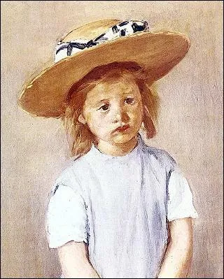 Cette oeuvre titre Enfant au chapeau de paille a t peinte par ?