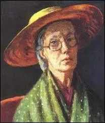 Ce portrait d'une femme au chapeau de paille est un autoportrait, qui a t peinte par ?