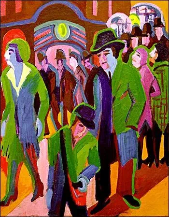 Cet homme au chapeau dans la foule a t peint par ?