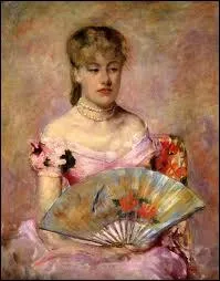Qui a peint 'Dame avec un ventail' ?