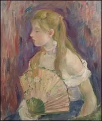 Qui a peint 'Jeune fille  l'ventail' ?