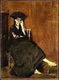 Qui a reprsent Berthe Morisot tenant un ventail ?