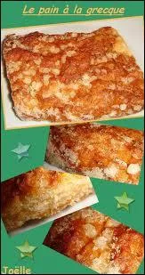 Le 'pain  la grecque' est un rectangle de pain de mie au lait,  la cassonade et  la cannelle, saupoudr de sucre cristallis, c'est une ptisserie typiquement ...