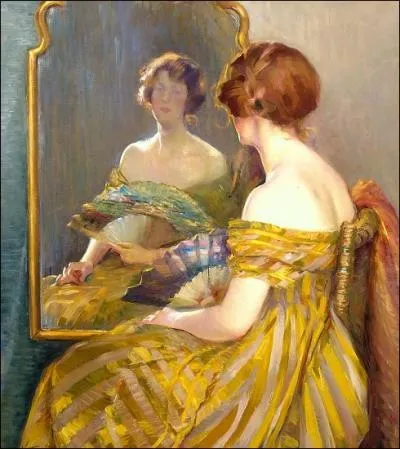 Cette belle dame  l'ventail est de l'artiste ?