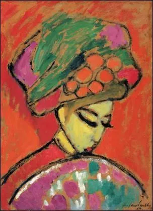 Cette femme au chapeau fleuri et  l'ventail est de ?