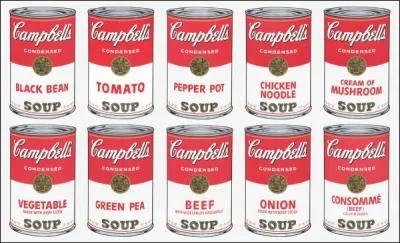 Combien y a-t-il de botes Campbell's Soup ?
