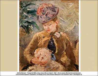 Qui a peint Jeune femme avec un chien ?