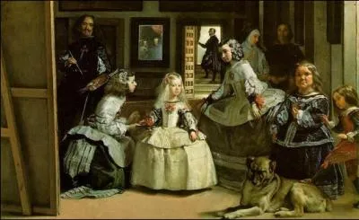 Qui a peint Les Menines, toile sur laquelle on peut voir un chien ?