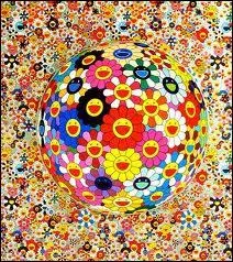 Quel créateur est l'auteur de cette oeuvre aux fleurs multicolores ?