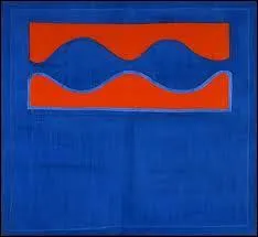 Quel peintre a peint ce tableau bleu et orange ?