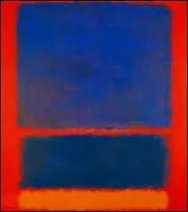 De quel artiste est cet autre tableau bleu et orange ?