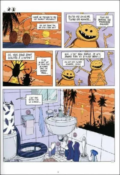 De quelle bande dessine sont extraits ces deux cafards ?