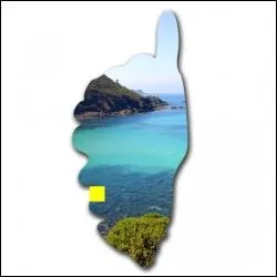 Quelle ville corse se situe sur le carr jaune ?