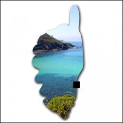 Quelle ville corse se situe sur le carr noir ?