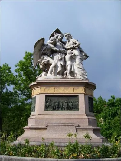 Cette statue porte le nom de la Suisse secourant Strasbourg. Dans quelle rgion franaise situez- vous la ville de Strasbourg ?