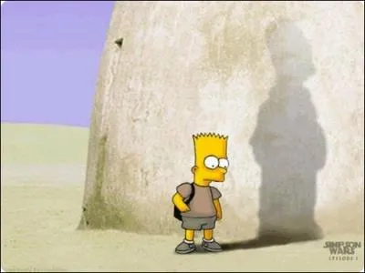 Sur cette image, en bas à droite, il est marqué Simpson Wars : Episode 1. Et pour "Star Wars", quel est le titre de l'épisode 1.