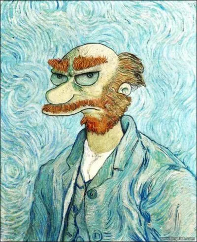 Dans l'univers des Simpson, qui est ce personnage peint version Van Gogh ?