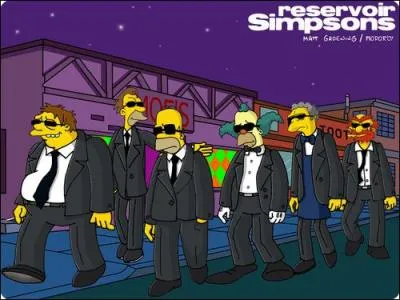 Personnage des Simspon en mode "Reservoir Dogs". Qui a réalisé "Reservoir Dogs" ?