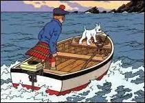 Comment s'appelle l'le que Tintin s'apprte  rejoindre  bord d'un canot  moteur ?
