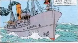 Dans quel album Tintin et ses amis partent-ils  la recherche d'un objet spatial,  bord du navire ocanographique  Aurore  ?