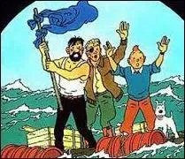 Quel est le nom du personnage qui a survecu avec Tintin et le capitaine Haddock sur ce radeau de fortune ?