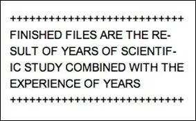 Dans ce petit texte, combien y a-t-il de F ?