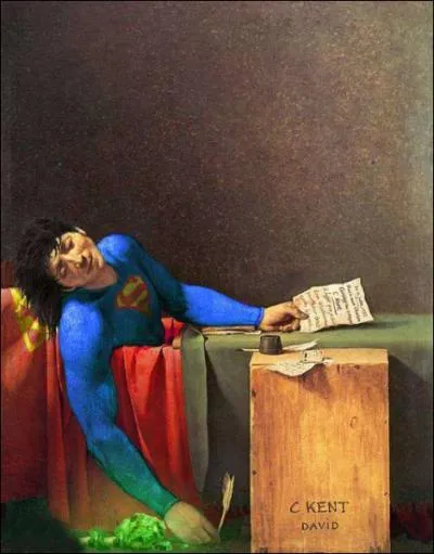 Quel personnage remplace Marat dans cette toile de Jacques Louis David ?