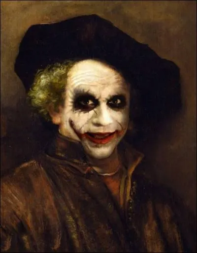 Drle d'autoportrait de Rembrandt, c'est un sale coup de...