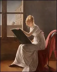 Peintre franaise, (1754-1820), probablement lve de Vige-Lebrun, elle peignit des portraits, des miniatures et des scnes de genre. De qui est cet autoportrait ?