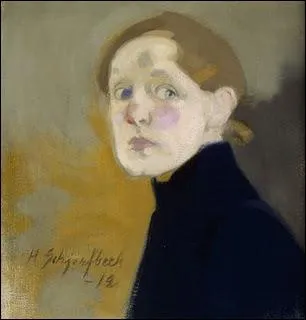 Peintre finlandaise (1862-1946), d'abord naturaliste, elle voyage beaucoup, puis malade, elle se retranche prs d'Helsinki o elle labore son propre langage raliste. De qui est cet autoportrait ?