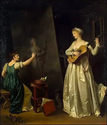 Ne  Grasse en 1761, fille d'un parfumeur et belle soeur de Fragonard dont elle devient l'lve. Elle a peint 'L'artiste peintre et la musicienne, son modle'