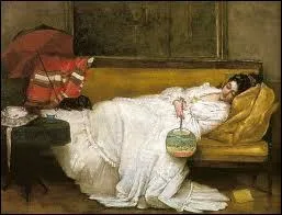 Qui est l'auteur de la toile 'Femme  l'ventail' ?