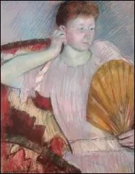 Qui est l'auteur de la toile 'Clarissa  l'ventail' ?