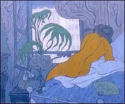 Quel peintre du groupe des nabis est l'auteur de la toile 'Nu  l'ventail' ?