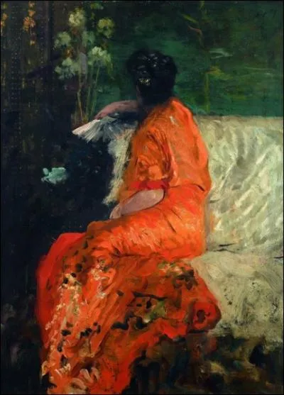 'Le kimono de couleur orange'