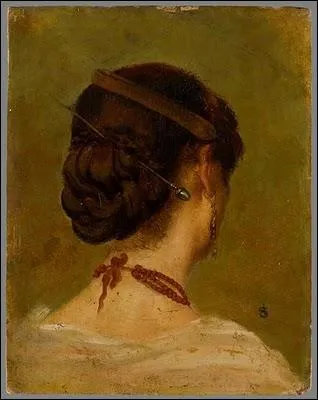 'Tte de femme vue de dos'